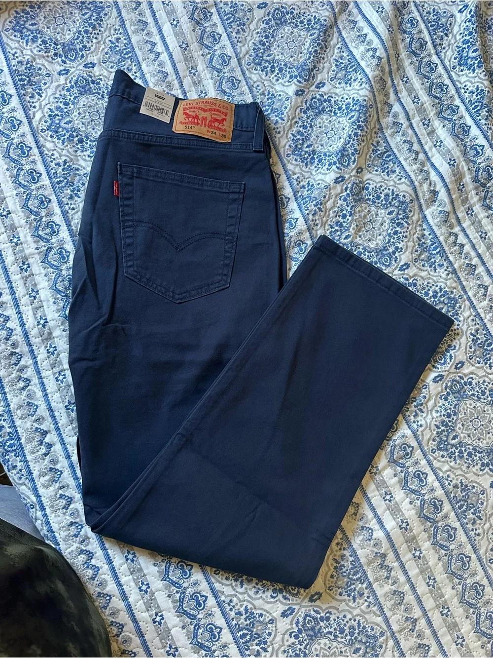 levi’s 514 Straight Stretch Men's Jeans Navy *multiple Sizes Available*